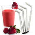 stainless steel drinking straws of 6 with 2 free cleaning brush included